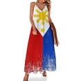 thumbnail image 2 of Philippines Flag Pride Sleeveless Dress Women dresses summer dress for women evening dress woman summer clothes for women, 2 of 6