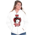 thumbnail image 4 of Cute Betty Boop Miss Heart Breaker Zip Hoodie Sweatshirt Women Brisco Brands S, 4 of 5