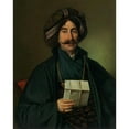 thumbnail image 2 of Jožef Tominc 20x24 Black Ornate Framed Double Matted Museum Art Print Titled: Man in Ottoman Dress, 2 of 5