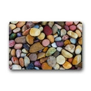WinHome Sea Pebbles Doormat Floor Mats Rugs Outdoors/Indoor Doormat Size 23.6x15.7 inches