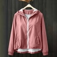 thumbnail image 6 of breaise Womens Sun Protection Jacket Lightweight Zipper Hooded Coat Active Outdoor Windbreaker Jackets, 6 of 7