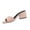 Pink Office Mules, variant on KIJBLAE Women's Square Toe Slip on Chunky Heel Faux Leather Dress Sandals Party Office Mules White 41