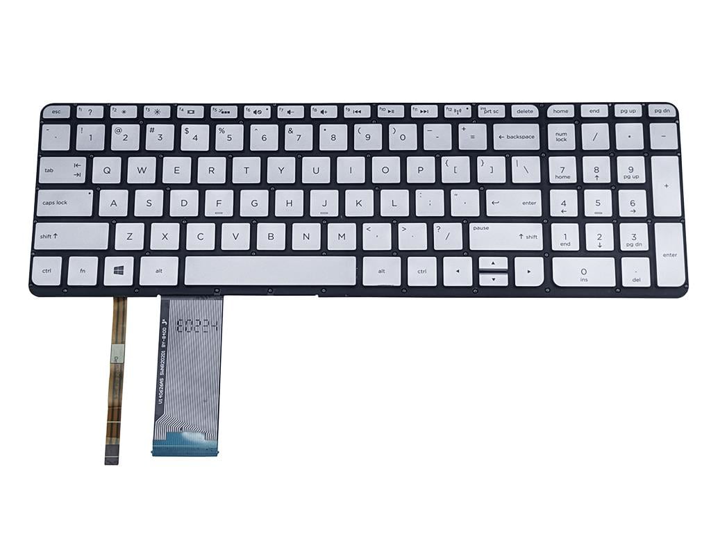 US English Backlit Silver Laptop Keyboard SG-80760-XUA for HP Pavilion 15-BC 15T-BC Series
