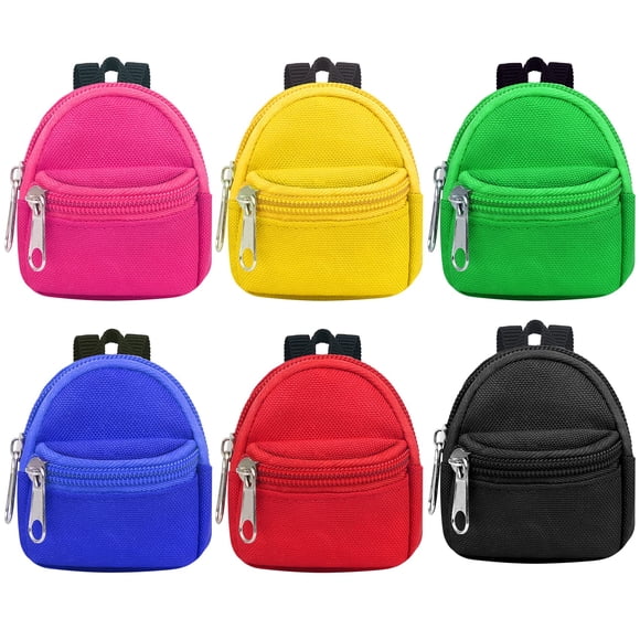 Mochilas para muñecas UNICORN ELEMENT para muñecas, 6 unidades, minicremallera
