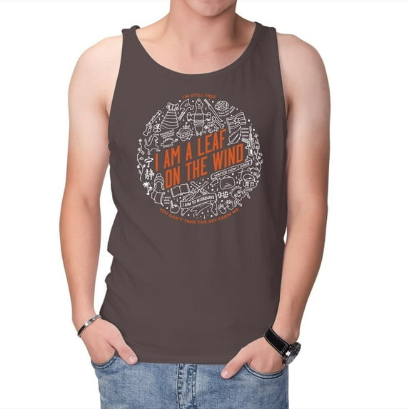 TeeFury Adult Graphic Tank-Top I'm Still Free - Drama | Space Western | Dark Chocolate | Extra Large