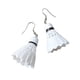 thumbnail image 1 of Personalidad Divertido Lifelike Blanco Badminton Pendientes Alternativa Accesorios para el oído, 1 of 8