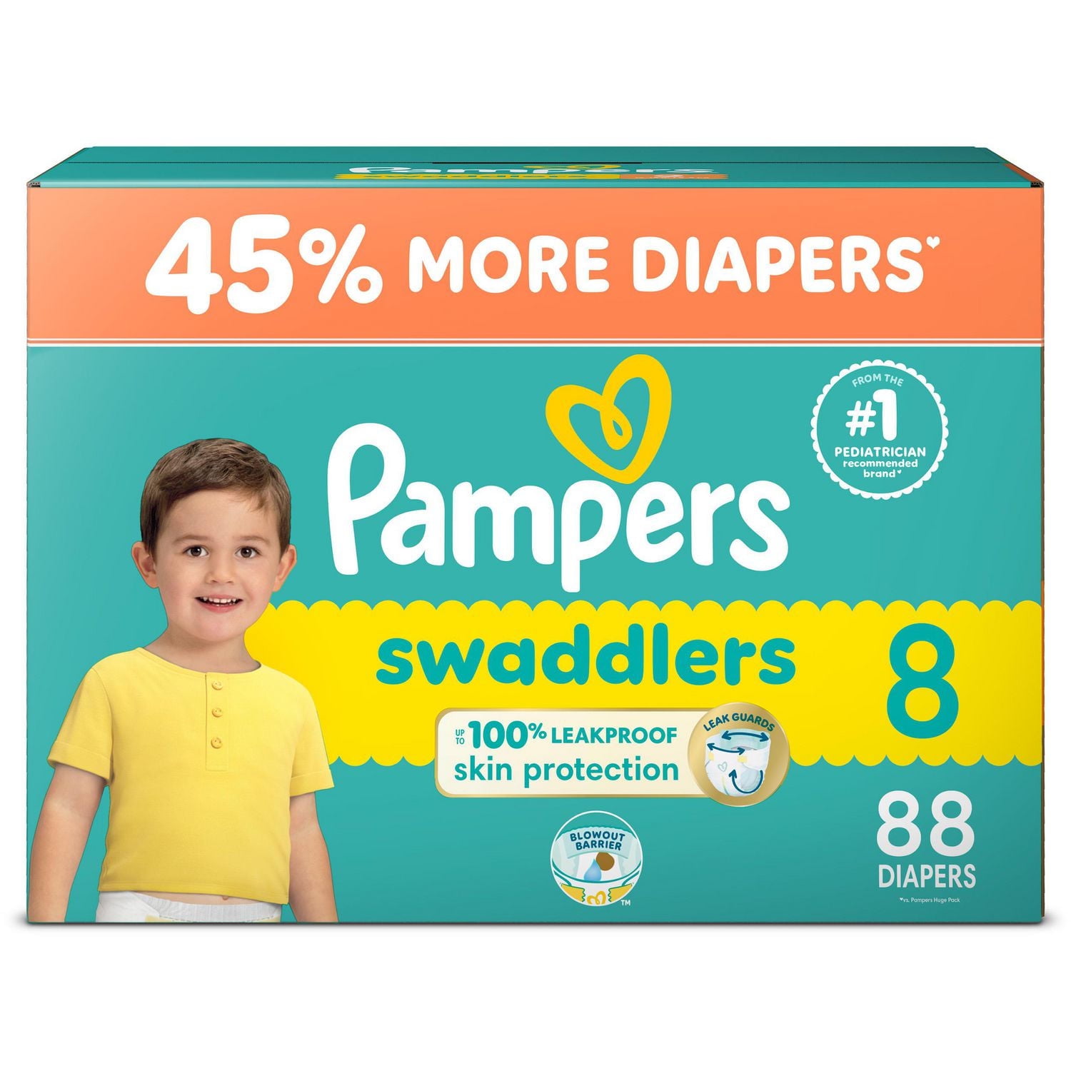 Pampers Swaddlers Active Baby Diaper, Ultra Value Pack, 192CT