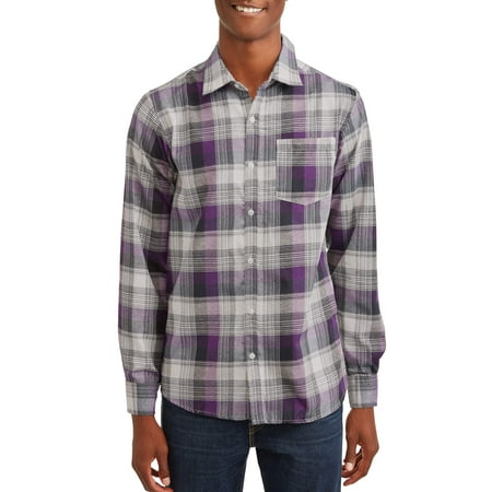 - Roadblock Men's Long SLeeve Yarn Dyed Plaid Woven Shirt Shirt