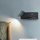 thumbnail image 5 of Weddingfavor2016 LED Gu10 de luz Aplique giratorio Pared de lectura junto a Negro Izquierda Colco Lámpara de cabecera de pared, 5 of 8