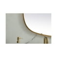 thumbnail image 6 of Elegant Decor Metal Frame Oval Mirror 24x60 Inch in Brass, 6 of 10