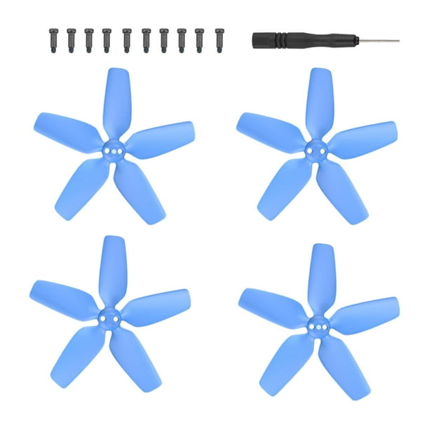Hélice portátil de 4 piezas para piezas de reparación de con control Azul Zulema Hélice de colores