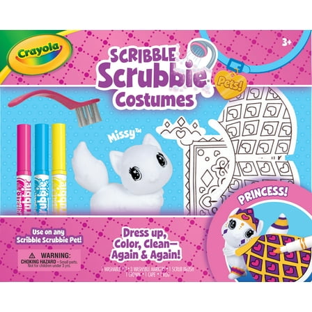 Crayola Scribble Scrubbie Pets Mermaid Playset, Beginner Child