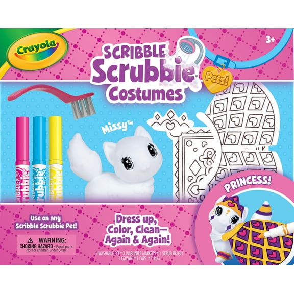 Crayola Scribble Scrubbie Pets Mermaid Playset, Beginner Child