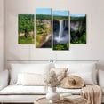 thumbnail image 2 of Elephant Stock Guyana's Kaieteur Falls Wall Art - Horizontal Multi Panel Canvas - Living Room Wall Decor - Nature Multi Panel - Brown And Blue Decor - 52" x 32", 2 of 8