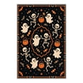 thumbnail image 4 of GENIMO 2'x3' Halloween Doormat, Washable Non Slip Soft Gothic Skull Outdoor Door Mat for Front Door Covered Porch Patio Entryway, Pumpkin Noir, 4 of 6