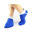 thumbnail image 1 of Men Five Toe Socks Cotton Solid Sports Trainer Running Finger Socks Breathable, 1 of 3