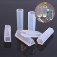 thumbnail image 4 of Lot de 10 moules cylindriques en silicone à rayures pour bijoux, outil de fabrication de pendentifs en résine, 4 of 4