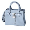 thumbnail image 6 of Michael Kors Hamilton Small Satchel Crossbody Pale Blue Pebbled Leather, 6 of 9