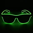 thumbnail image 2 of Lohuatrd Party Sunglasses Light Up LED Unisex Wire Neon Glow in The Dark Lightweight Photo Prop Hip Hop Kids Adults KTV Glasses Bar Supplies, 2 of 8