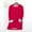 Red, variant on Fesfesfes Women's Plush Sweatshirt Casual O-Neck Long Sleeve Solid Ladies Sweatshirts Blouse Tops