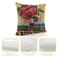 thumbnail image 4 of Horse Racing Decorative Throw Pillow Covers, Porch Outdoor Home Decor, Red Black Farmhouse Couch Cushion Case, 4 of 5