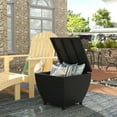 thumbnail image 2 of Prime Garden 13 Gallons Wicker Deck Box Outdoor Storage Containers,Black, 2 of 8