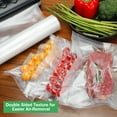 thumbnail image 2 of WishDirect Vacuum Sealer Bags Rolls Compatible with FoodSaver 4-Pack 11" x 25' Vacuum Seal Rolls Fit Inside Machine Double-Side Embossed BPA-Free Bags for Sous Vide or Food Storage (Total 100 Feet), 2 of 5