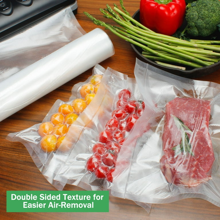 Vacuum Sealer Bags for Food Saver, 4 Pack 11 x 25'ft Commercial