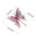 thumbnail image 3 of Diceymbol Hollow Butterfly Christmas Tree Decor, 9.84" Handmade DIY Accessory, 1PC, 3 of 6