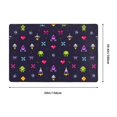 thumbnail image 4 of TEQUAN Area Rugs for Living Room Bedroom, Retro Pixels Arcade Game Printed Carpet Non-Slip Door Mat Polyester Floor Mats, 60" x 39", 4 of 7