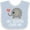 Blue and White, variant on Inktastic My Auntie Loves Me Niece Boys or Girls Baby Bib