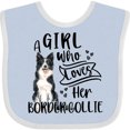 thumbnail image 3 of Inktastic A Girl Who Loves Her Border Collie Boys or Girls Baby Bib, 3 of 4