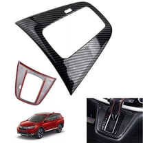 Carbon Fiber Look Car Gear Shift Panel Cover Trim For Honda for CRV 2012-2016