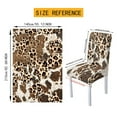 thumbnail image 6 of Xoenoiee Leopard Cpw Print 7 Pcs Table Cover and Seat Slipcover Rectangle Tablecloth and Dining Chair Covers with Elastic Edge Furniture Decor for Home Kitchen, 6 of 6