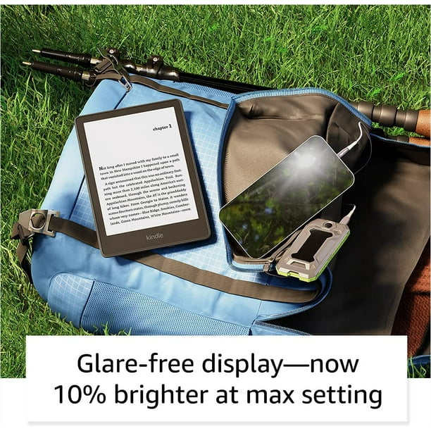 Kindle Paperwhite 6,8 8 Go E-Reader (2021) - Ensemble noir avec  batterie externe + pochette à fermeture éclair + adaptateur de voiture USB  + stylet + nettoyeur d'écran 