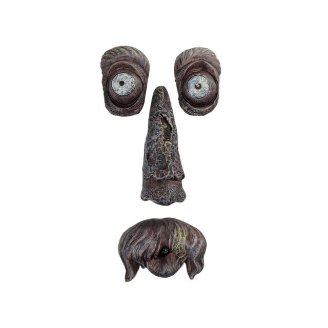 Árbol Monstruo Decoración Viejo Hombre Resplandor Ojos Escultura Resina Corteza Fantasma Cara Para Pascua Advancent HA027706-03