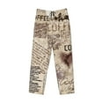 thumbnail image 4 of Fotbe Men'S Abstract Coffee Pattern With Lettersclassic Pajama Pants With Elastic Waist And Drawstring Pockets，Pajama Pants Mens Lounge Pants Super Soft, 4 of 9