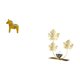 thumbnail image 5 of Escultura de hoja de caballo Dalecarlian, figura coleccionable de animal para estantería, entrada, armario, dormitorio, decoración navideña, decoració, 5 of 8