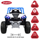 thumbnail image 3 of Montable Eléctrico para Niños 4x4 Luz Sonido Bluetooth Control Remoto 12v - Azul, 3 of 8