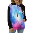 thumbnail image 4 of Galaxy Drip Art Print 3d Sweatshirts Hoodie Fashion Casual Personality Men's Women Street Hoodie Pullovers Long Sleeve Comfortable Top, 4 of 6