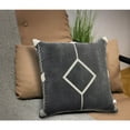 thumbnail image 2 of LR Home Avant-garde Cotton Pillow Set of 2 in Black/Cream, 20" x 20", 2 of 8