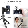 thumbnail image 5 of Ulanzi MA35 Magnetic Selfie Phone Camera Grip Tripod Mount 2-in-1 Phone Clip, Vertical and Horizontal Mode, Comfort Grip With Bluetooth Shutter, 5 of 10