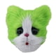 thumbnail image 3 of Máscara de gato linda, divertida máscara de látex para adultos, máscara de cabeza completa para Halloween, disfraz, Verde, 3 of 9