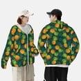 thumbnail image 5 of Picia Pineapples with Palm Leaves Women's Men's UPF 50+ Sun Protection Hoodie Shirt Long Sleeve SPF Fishing Outdoor UV Hiking Lightweight Shirts-Medium, 5 of 9