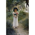 thumbnail image 2 of Albert Edelfelt 11x14 Black Ornate Wood Framed Double Matted Museum Art Print Titled: In the Garden (1882), 2 of 5