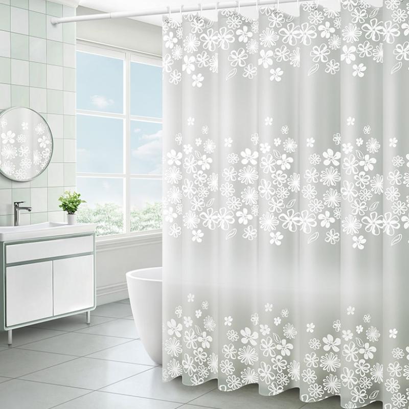 AntiMildew Shower Curtain (180x200cm) Waterproof antibacterial EVA