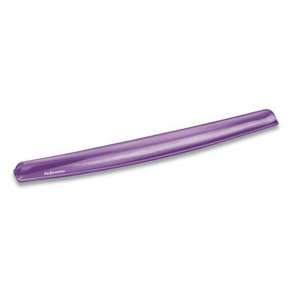 Fellowes Gel Crystals Keyboard Wrist Rest, 18.5 x 2.25, Purple, Each