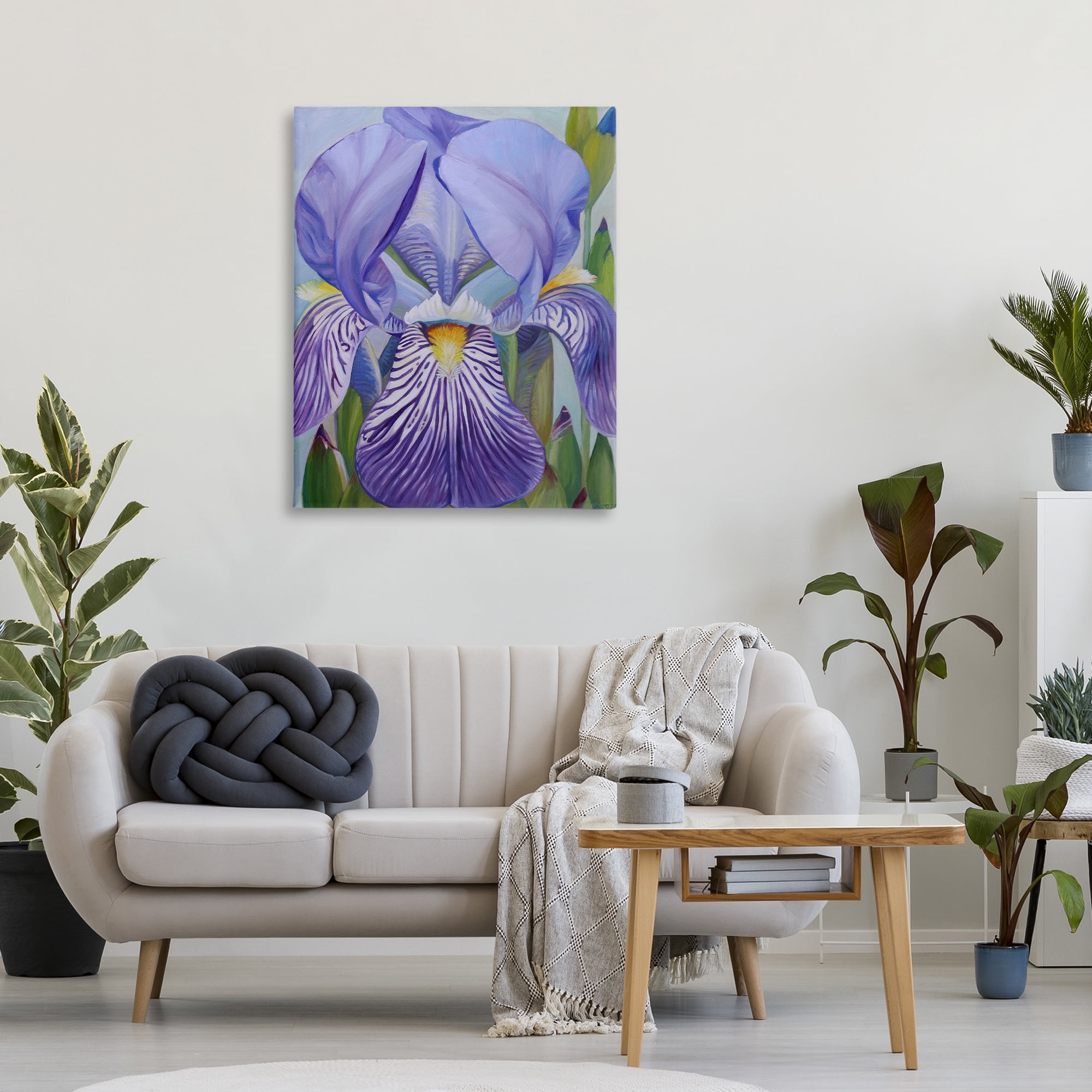 Stupell Industries Blooming Purple Iris Petals Canvas Wall Art, design by Violeta Vollmer