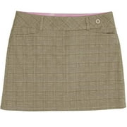 Juniors Tab-Waist Plaid Mini