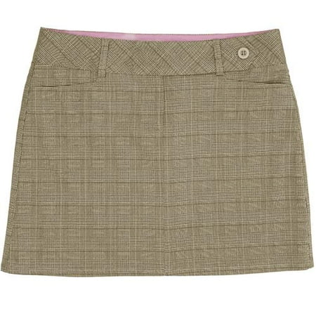 Juniors Tab-Waist Plaid Mini